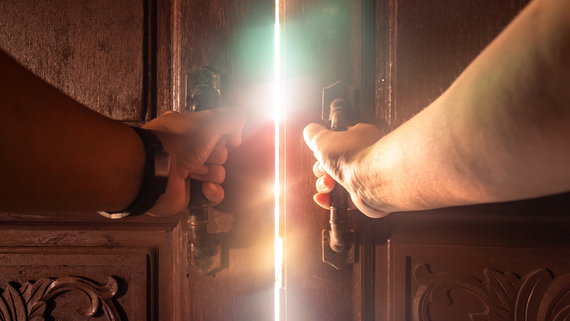 An open door with sunlight pouring through, symbolizing new possibilities and embracing life’s fullness - jillbosman.com